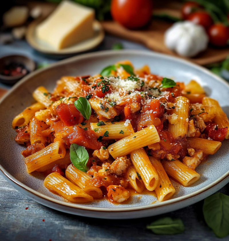 Einfaches thunfisch pasta Rezept für schnellere Abende