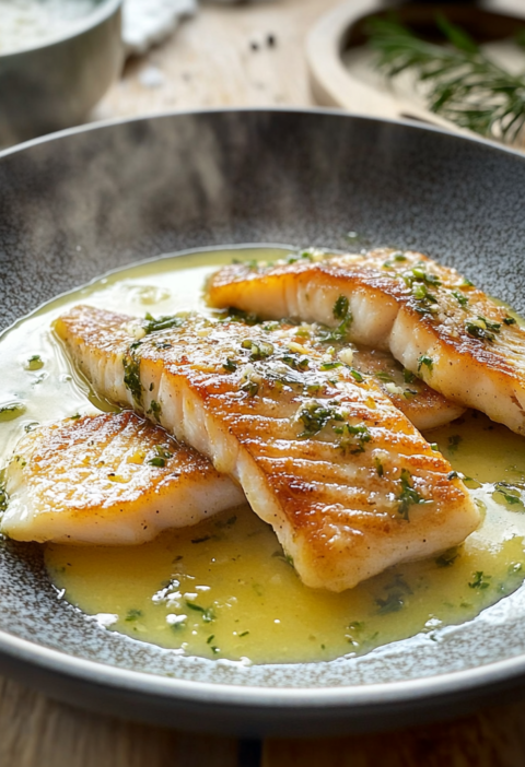 Gebratener Lachs mit Zitronenbutter