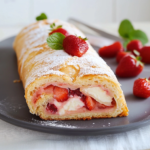 Erdbeerkuchen mit Vanillepudding für den perfekten Sonnentag